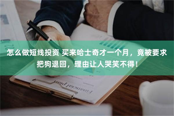 怎么做短线投资 买来哈士奇才一个月，竟被要求把狗退回，理由让人哭笑不得！