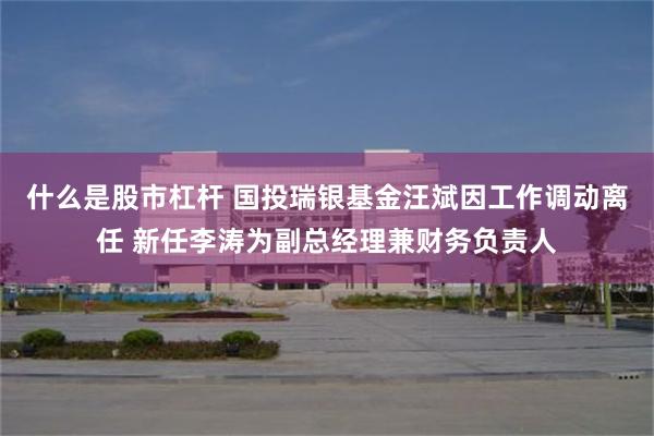 什么是股市杠杆 国投瑞银基金汪斌因工作调动离任 新任李涛为副总经理兼财务负责人