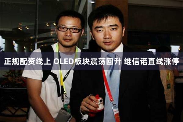 正规配资线上 OLED板块震荡回升 维信诺直线涨停