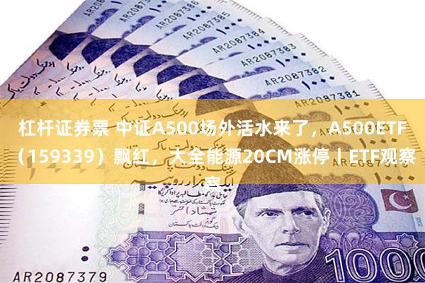 杠杆证券票 中证A500场外活水来了，A500ETF（159339）飘红，大全能源20CM涨停丨ETF观察