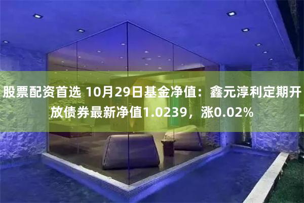 股票配资首选 10月29日基金净值：鑫元淳利定期开放债券最新净值1.0239，涨0.02%